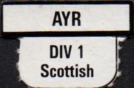 1988 89 Ayr Utd Gary Linekers Hot-Shot League Ladders