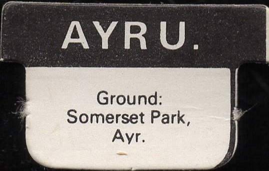 Ayr Utd SHOOT 1971-73