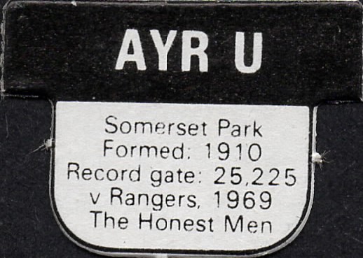 Ayr Utd SHOOT 1984 86