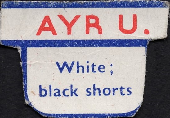 Ayr Utd TIGER 1958-59