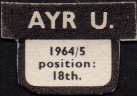 Ayr Utd VALIANT 1965-66