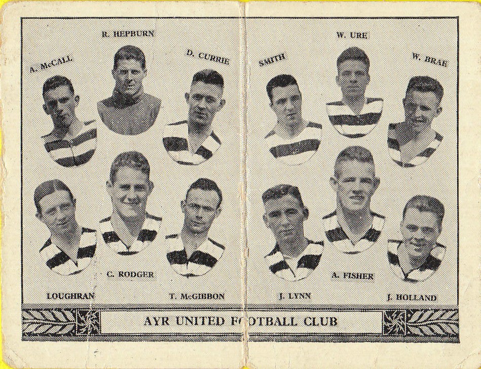 Barratt Football Team Card 1933 players dup
