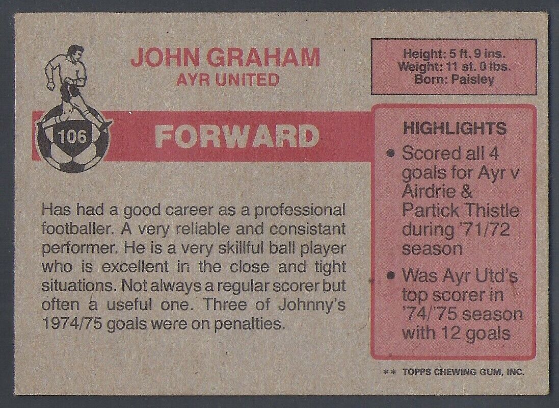 Johnny Graham Back