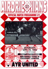 Airdrieonians (a) 10 Sep 94