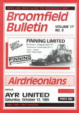 Airdrieonians (a) 12 Oct 85