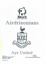 Airdrieonians (a) 18 Aug 01
