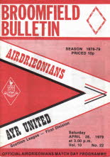Airdrieonians (a) 28 Apr 79