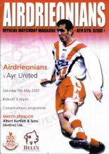 Airdrieonians (a) 5 May 01