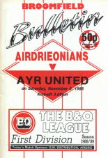 Airdrieonians (a) 5 Nov 88