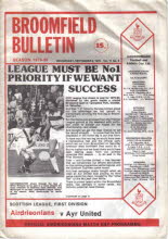 Airdrieonians (a) 5 Sep 79
