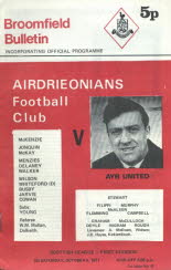Airdrieonians (a) 9 Oct 71