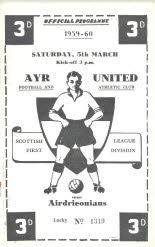 Airdrieonians (h) 5 Mar 60