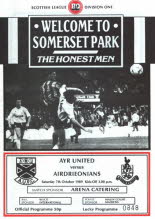 Airdrieonians (h) 7 Oct 89