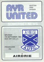 Airdrieonians  (h) 17 Sep 83