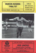 Albion Rovers (a) 21 Mar 87