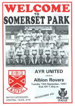 Albion Rovers (h) 15 Sep 87