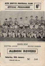 Albion Rovers (h) 20 Jan 68