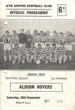 Albion Rovers (h) 28 Dec 68