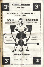 Albion Rovers (h) 7 Feb 59