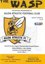 Alloa Athletic (a) 11 Sep 10
