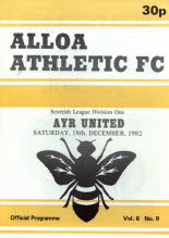 Alloa Athletic (a) 18 Dec 82
