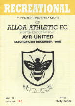 Alloa Athletic (a) 3 Dec 83