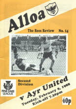 Alloa Athletic (a) 9 Feb 88 (Post)