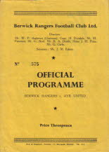 Berwick Rangers (a) 13 Sep 58