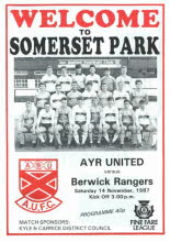 Berwick Rangers (h) 14 Nov 87