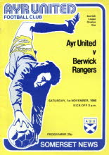 Berwick Rangers (h) 1 Nov 80