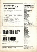 Bradford City (a) 6 Aug 77