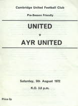 Cambridge United (a) 5 Aug 72