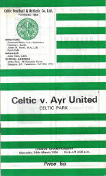 Celtic (a) 16 Mar 74