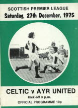 Celtic (a) 27 Dec 75
