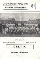 Celtic (h) 1 Nov 69