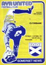 Clydebank (h) 2 Oct 82