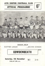 Cowdenbeath (h) 4 Nov 67