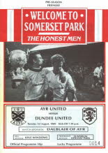 Dundee United (h) 1 Aug 89 