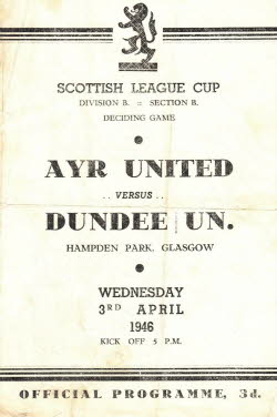 Dundee United (n) 3 Apr 1946 SLC Deciding Game