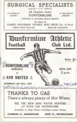 Dunfermline Athletic (a) 5 Oct 57