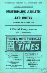 Dunfermline Athletic (a) 9 Oct 54