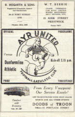 Dunfermline Athletic (h) 13 Dec 52