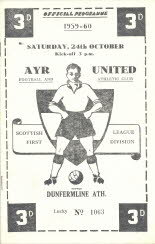 Dunfermline Athletic (h) 24 Oct 59