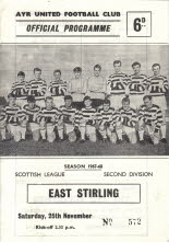 East Stirling (h) 25 Nov 67