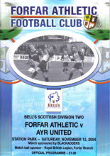 Forfar Athletic (a) 13 Nov 04