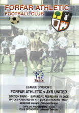 Forfar Athletic (a) 18 Feb 06
