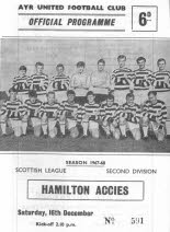 Hamilton Acad (h) 16 Dec 67