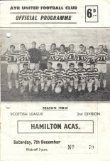 Hamilton Acad (h) 7 Dec 68