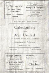 Inverness Caledonian (a) 5 Feb 55