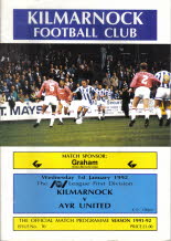 Kilmarnock (a) 1 Jan 92